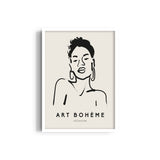 Art Boheme Lady Boho Modern Wall Art