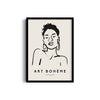 Art Boheme Lady Boho Modern Wall Art