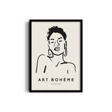 Art Boheme Lady Boho Modern Wall Art