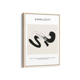 Simplicity is an acquired taste Boho Modern Wall Art