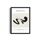 Simplicity is an acquired taste Boho Modern Wall Art