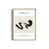 Simplicity is an acquired taste Boho Modern Wall Art