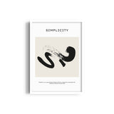 Simplicity is an acquired taste Boho Modern Wall Art