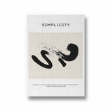 Simplicity is an acquired taste Boho Modern Wall Art
