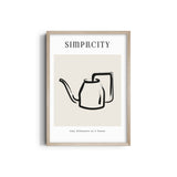 Tea Pot Boho Modern Wall Art