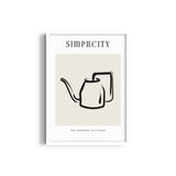 Tea Pot Boho Modern Wall Art
