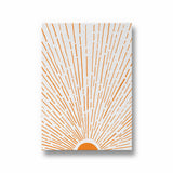 Let the Sunshine in Vertical Orange Wall Art