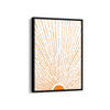 Let the Sunshine in Vertical Orange Wall Art