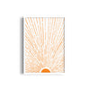 Let the Sunshine in Vertical Orange Wall Art
