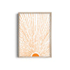 Let the Sunshine in Vertical Orange Wall Art