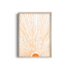Let the Sunshine in Vertical Orange Wall Art
