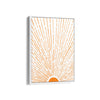 Let the Sunshine in Vertical Orange Wall Art