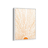 Let the Sunshine in Vertical Orange Wall Art