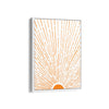 Let the Sunshine in Vertical Orange Wall Art