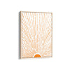 Let the Sunshine in Vertical Orange Wall Art