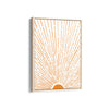 Let the Sunshine in Vertical Orange Wall Art