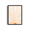 Let the Sunshine in Vertical Orange Wall Art