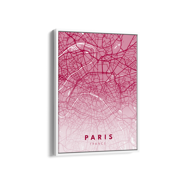 Paris City Street Map Art - The Mortal Soul