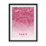 Paris City Street Map Art - The Mortal Soul