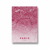 Paris City Street Map Art - The Mortal Soul