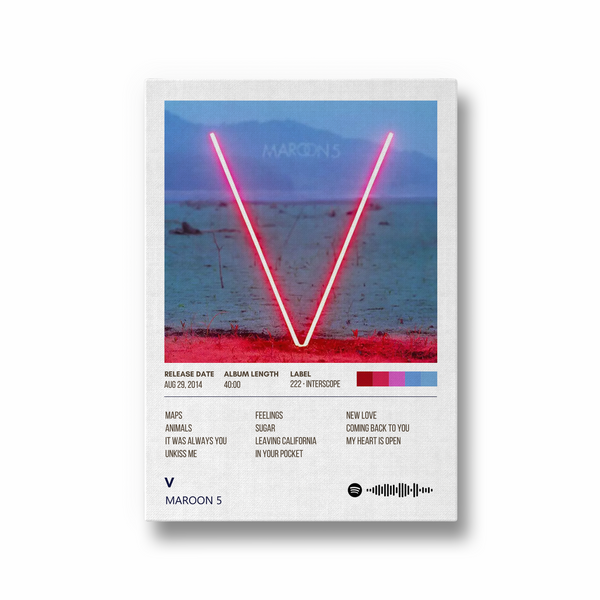 V Maroon 5 Album Poster