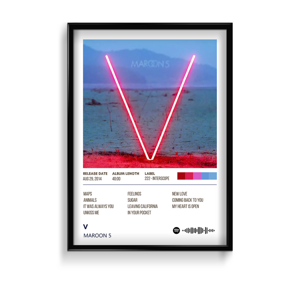 V Maroon 5 Album Poster