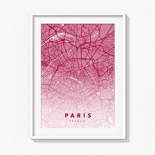Paris City Street Map Art - The Mortal Soul