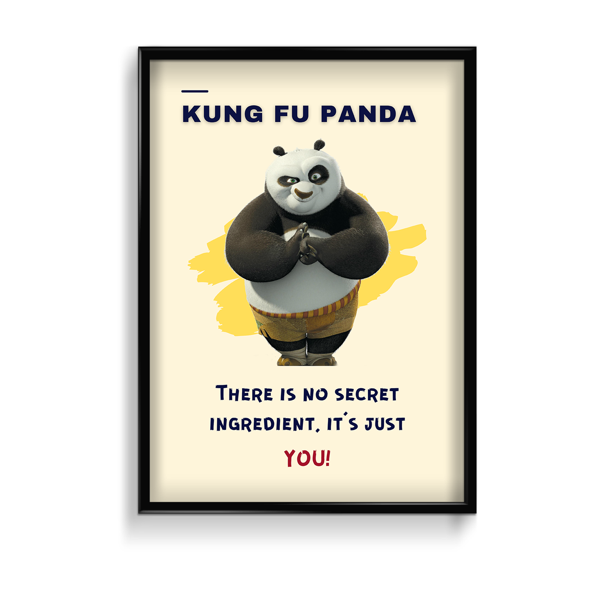 Kung Fu Panda - No secret ingredient Poster - The Mortal Soul