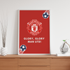 Glory Glory Man Utd Wall Art - The Mortal Soul