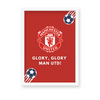 Glory Glory Man Utd Wall Art - The Mortal Soul