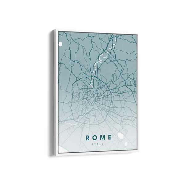 Rome City Street Map Art - The Mortal Soul