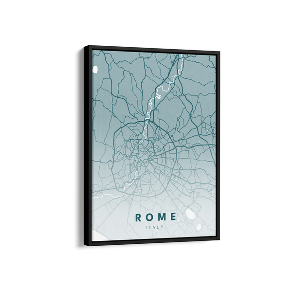 Rome City Street Map Art - The Mortal Soul