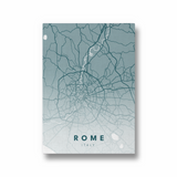 Rome City Street Map Art - The Mortal Soul