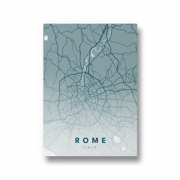 Rome City Street Map Art - The Mortal Soul