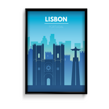 Lisbon Minimal Wall Art - The Mortal Soul