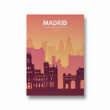 Madrid Minimal Wall Art - The Mortal Soul