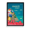 Amalfi Coast Italy Poster - The Mortal Soul