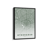 Hyderabad City Street Map Art - The Mortal Soul
