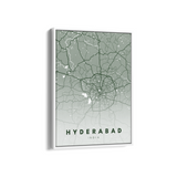 Hyderabad City Street Map Art - The Mortal Soul