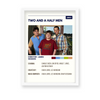 Two and a half men Retro Wall Art - The Mortal Soul