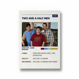Two and a half men Retro Wall Art - The Mortal Soul