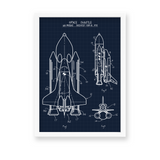 Space Shuttle Blueprint Premium Wall Art - The Mortal Soul
