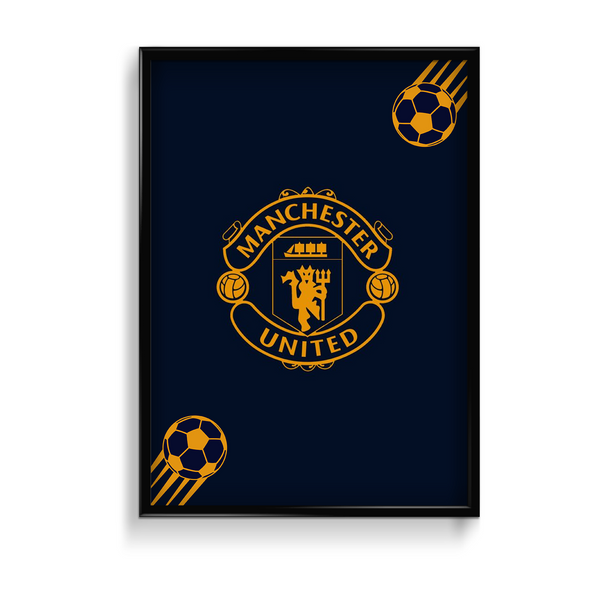 Manchester United Golden Wall Art - The Mortal Soul