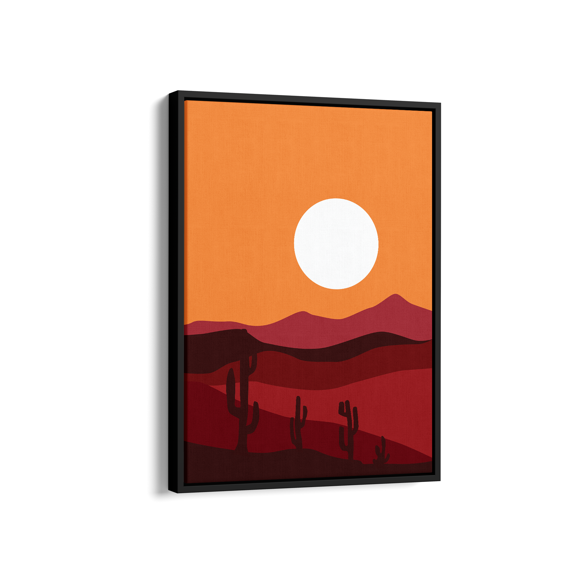 Red Desert Landscape Modern Wall Art - The Mortal Soul