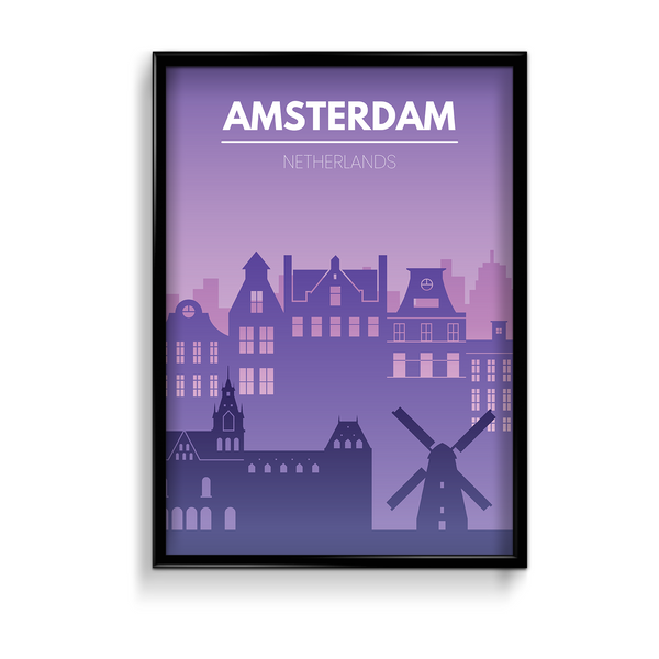 Amsterdam Minimal Wall Art - The Mortal Soul