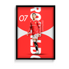 Cristiano Ronaldo Red & White Wall Art - The Mortal Soul