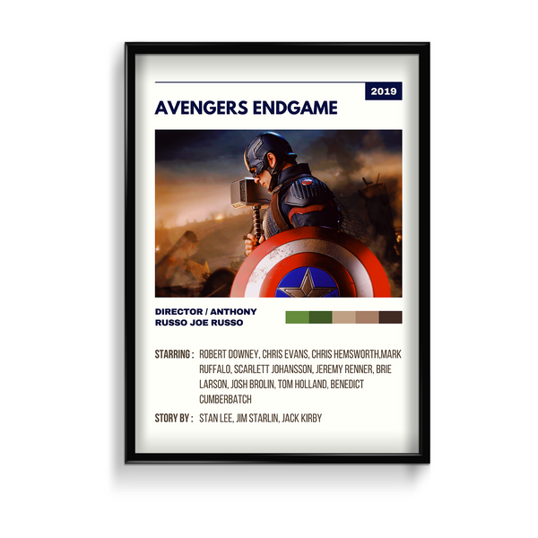Avengers Endgame Retro Wall Art - The Mortal Soul