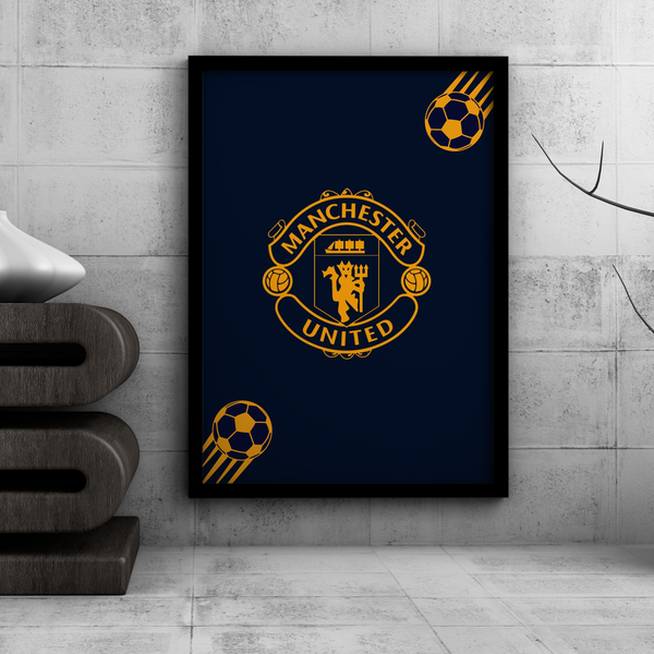 Manchester United Golden Wall Art - The Mortal Soul