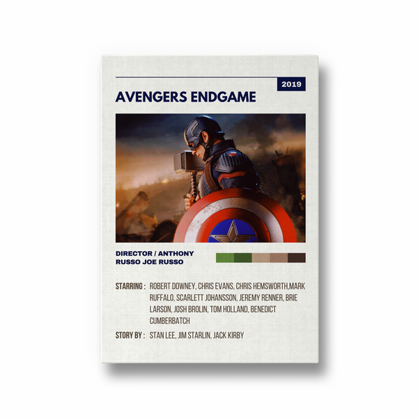 Avengers Endgame Retro Wall Art - The Mortal Soul
