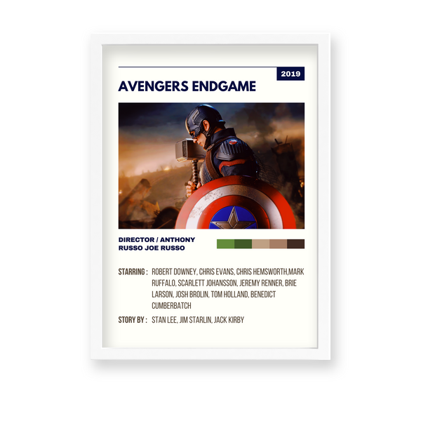 Avengers Endgame Retro Wall Art - The Mortal Soul